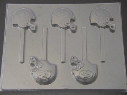 1412 Football Helmet 49ers Chocolate Candy Lollipop Mold